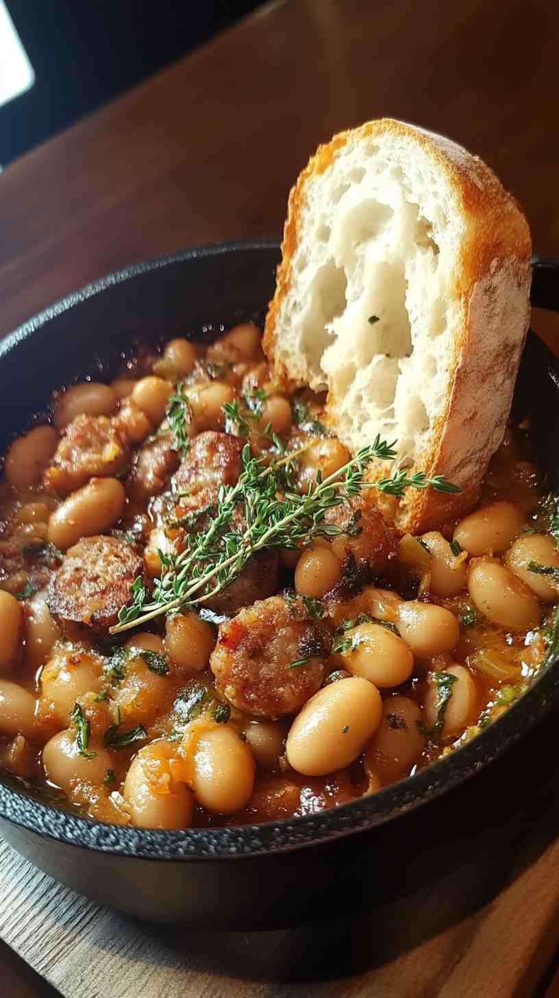 Cannellini Bean and Sausage Skillet
