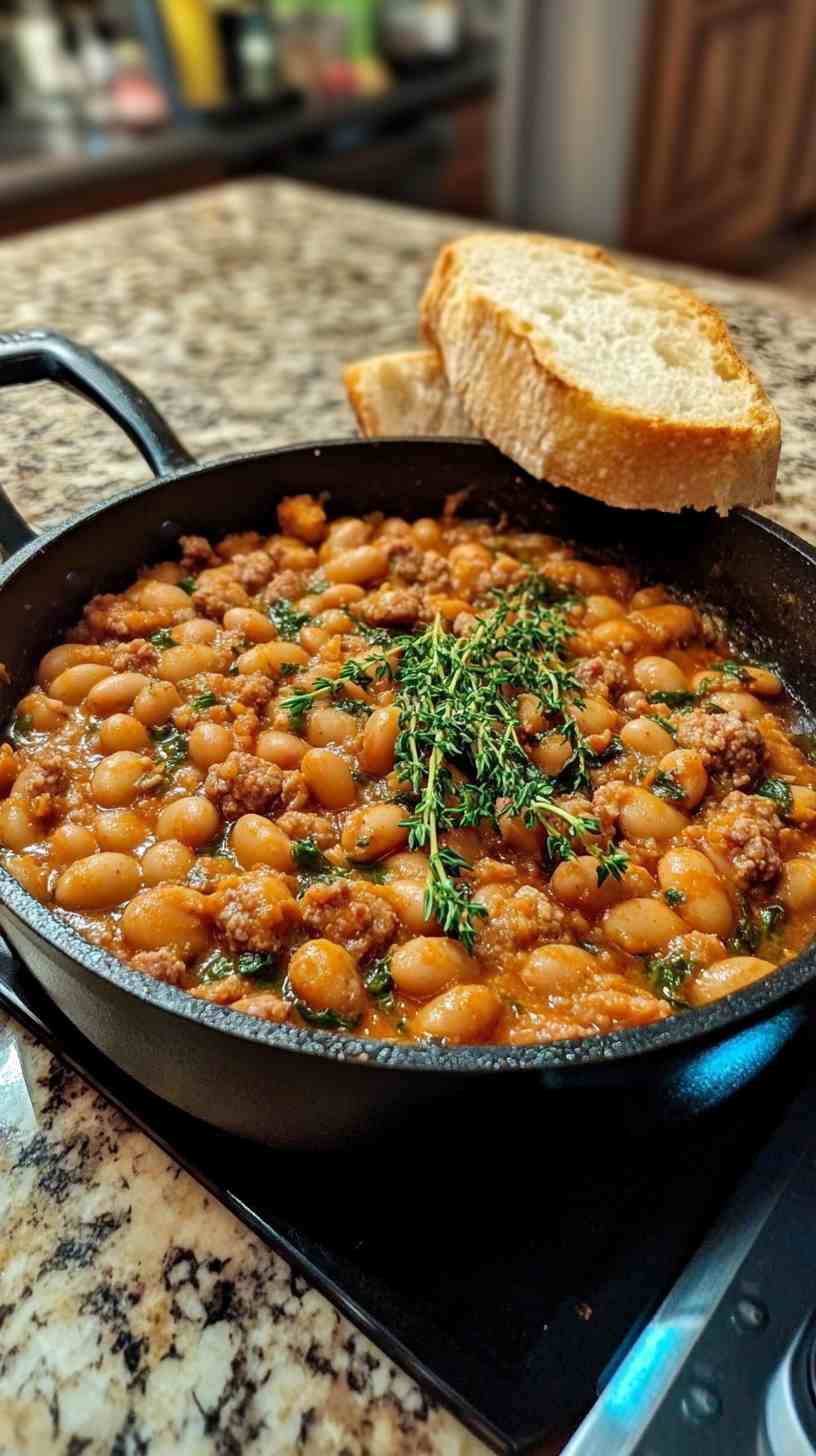 Cannellini Bean and Sausage Skillet