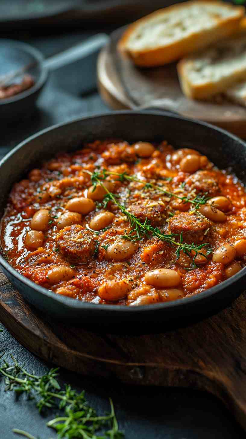 Cannellini Bean and Sausage Skillet