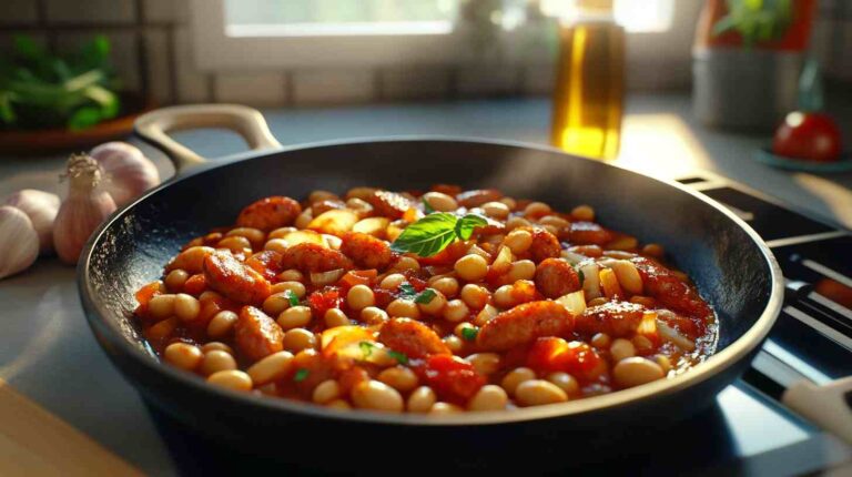Cannellini Bean and Sausage Skillet