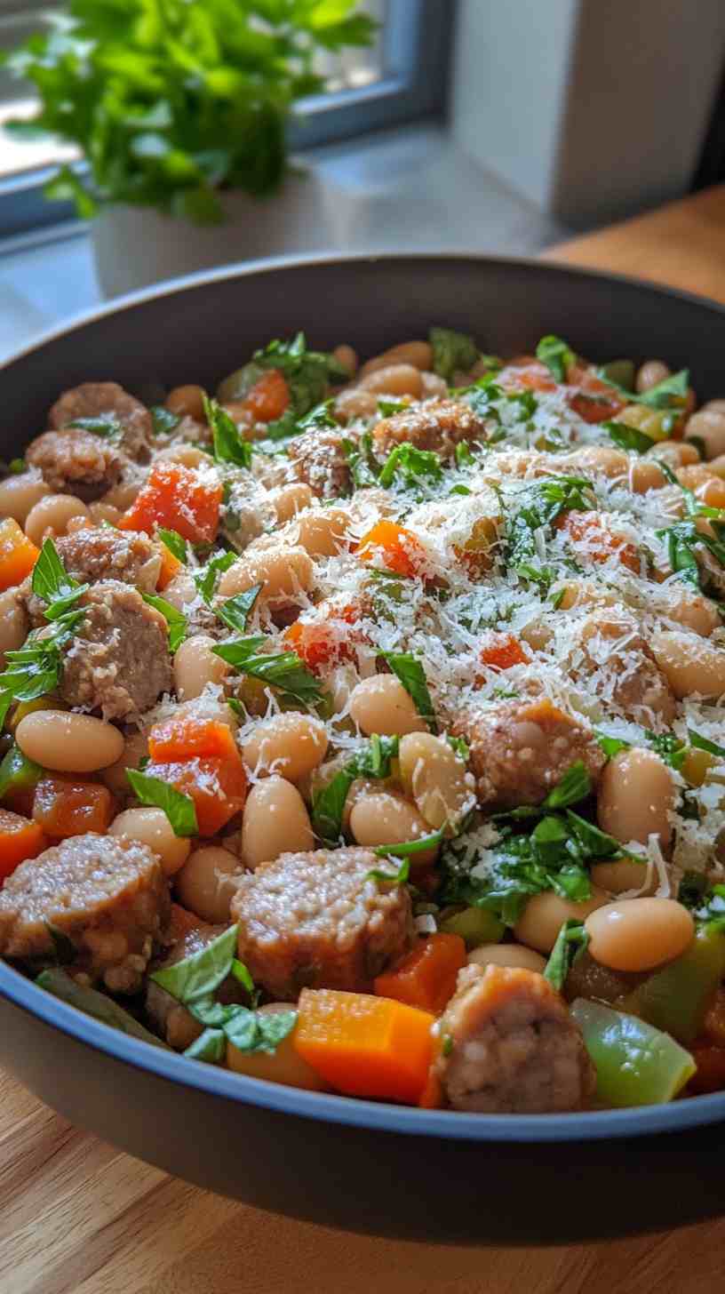 Cannellini Bean and Sausage Skillet