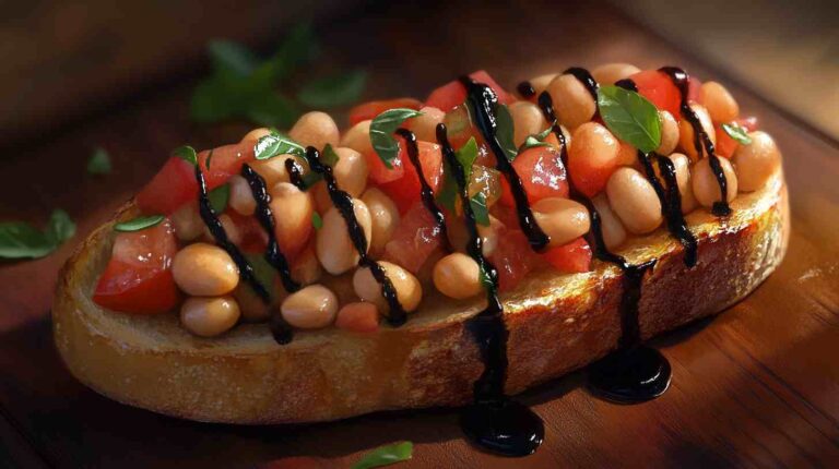 Cannellini Bean and Tomato Bruschetta