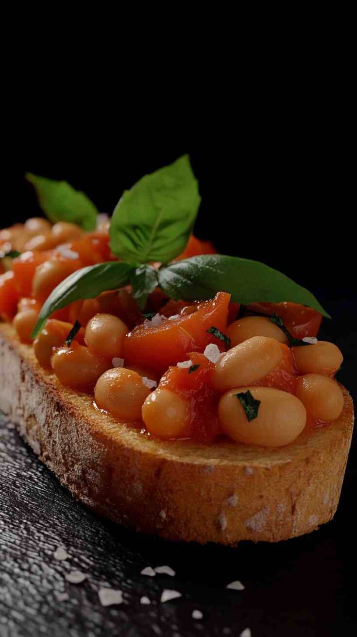 Cannellini Bean and Tomato Bruschetta