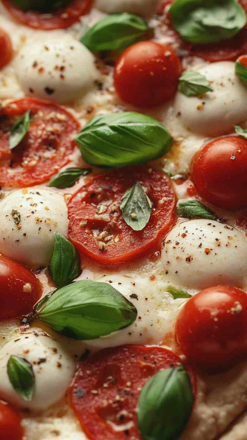 Cauliflower Crust Pizza with Fresh Vegetables