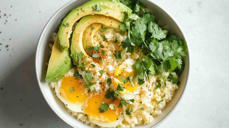 Cauliflower Rice Breakfast Bowl