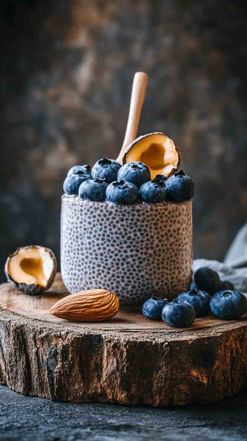 Chia Pudding with Almond Butter