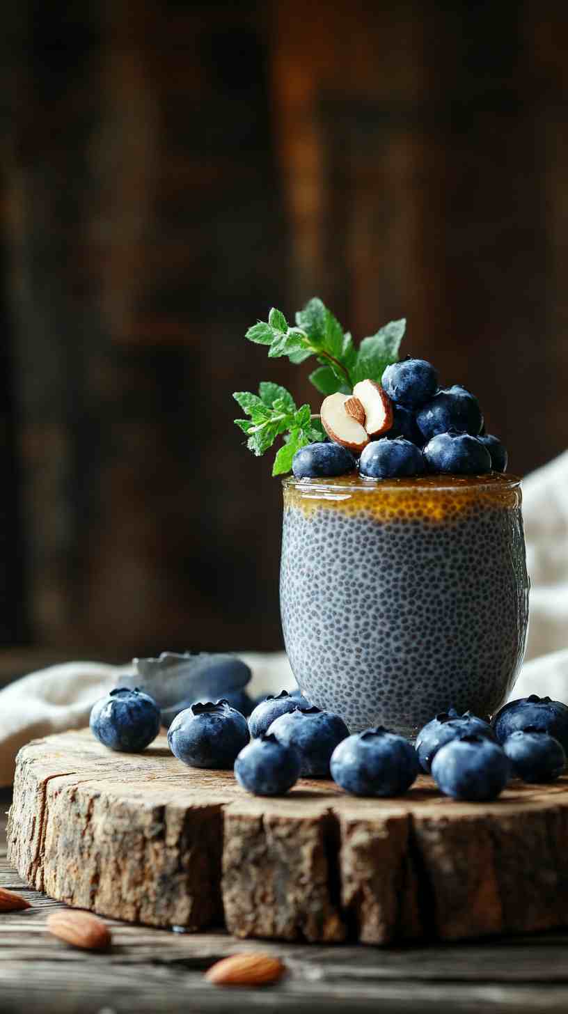 Chia Pudding with Almond Butter