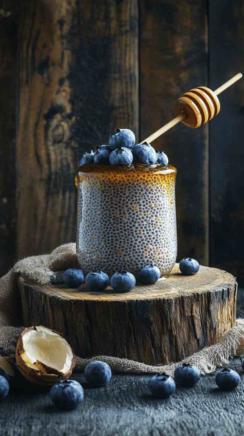 Chia Pudding with Almond Butter