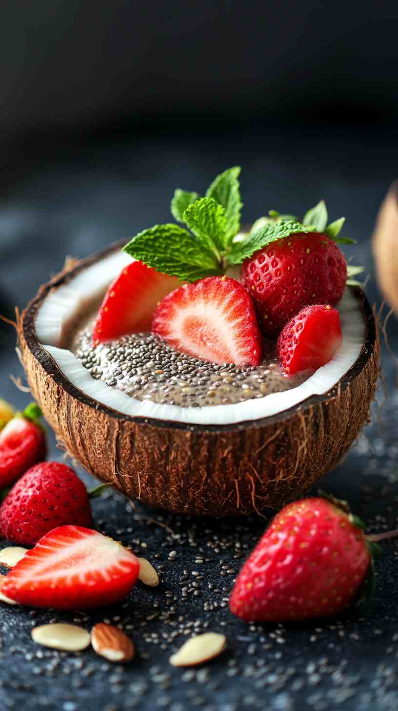 Chia Pudding with Almond Butter