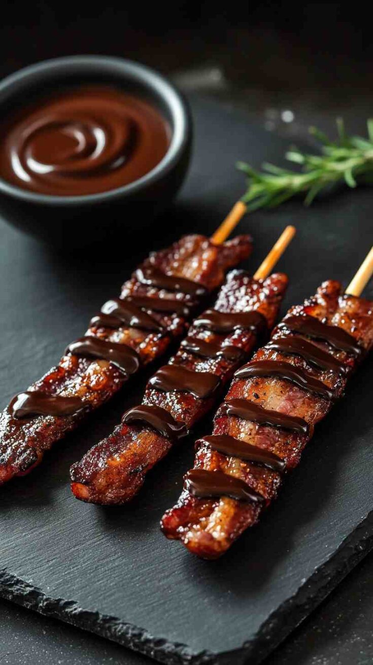 Chocolate-Dipped Bacon Sticks