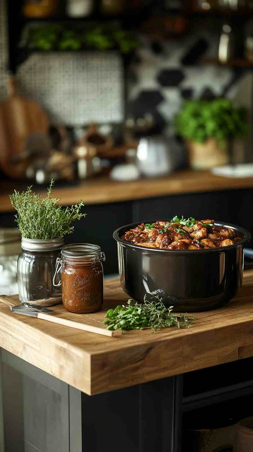 Classic Crockpot BBQ Chicken with Homemade Sauce