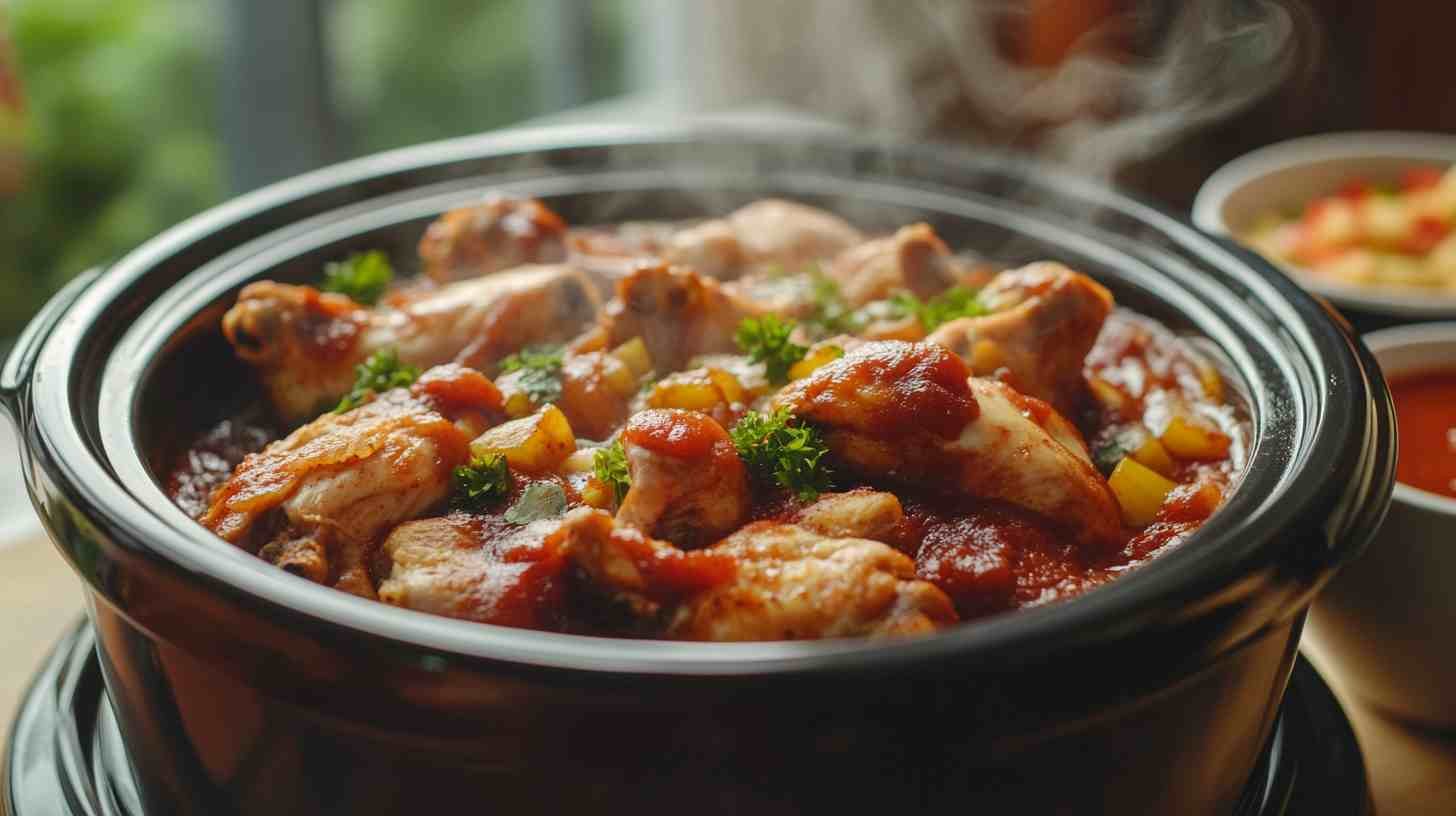 Classic Crockpot BBQ Chicken with Homemade Sauce