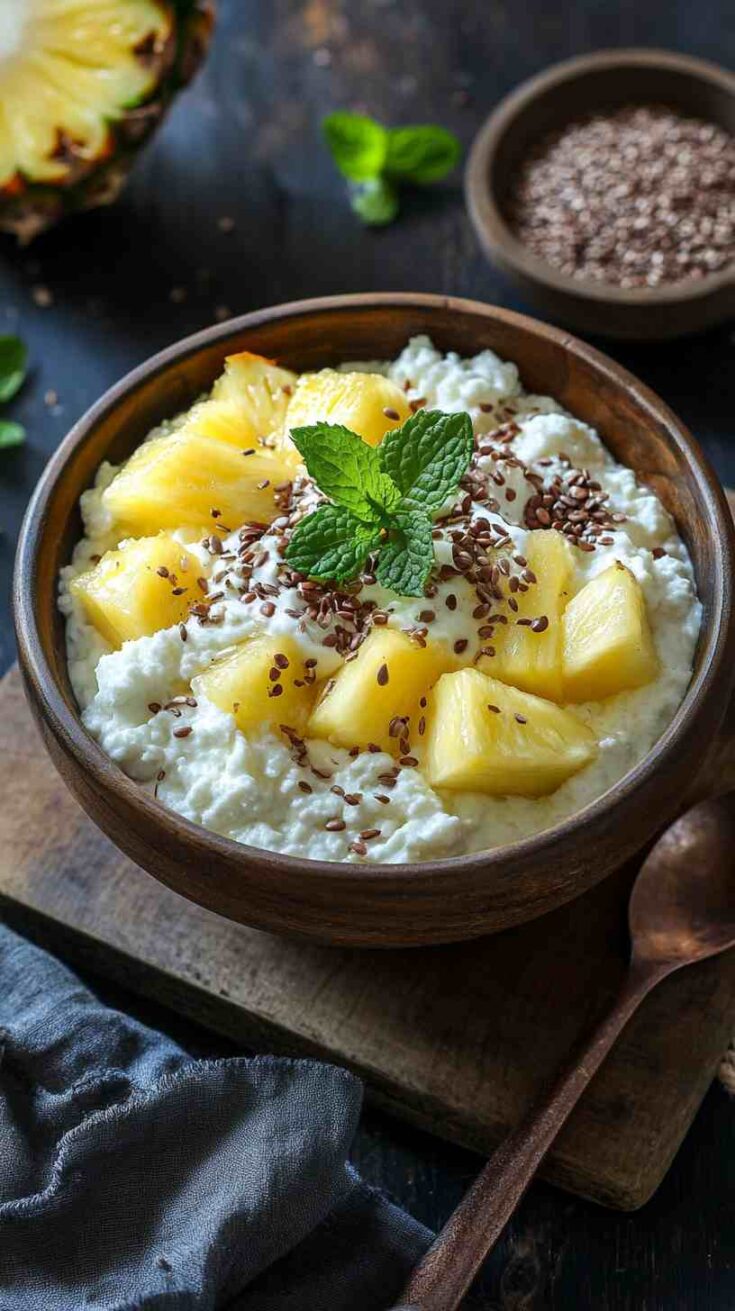 Cottage Cheese & Pineapple Energy Bowl Gym Meal