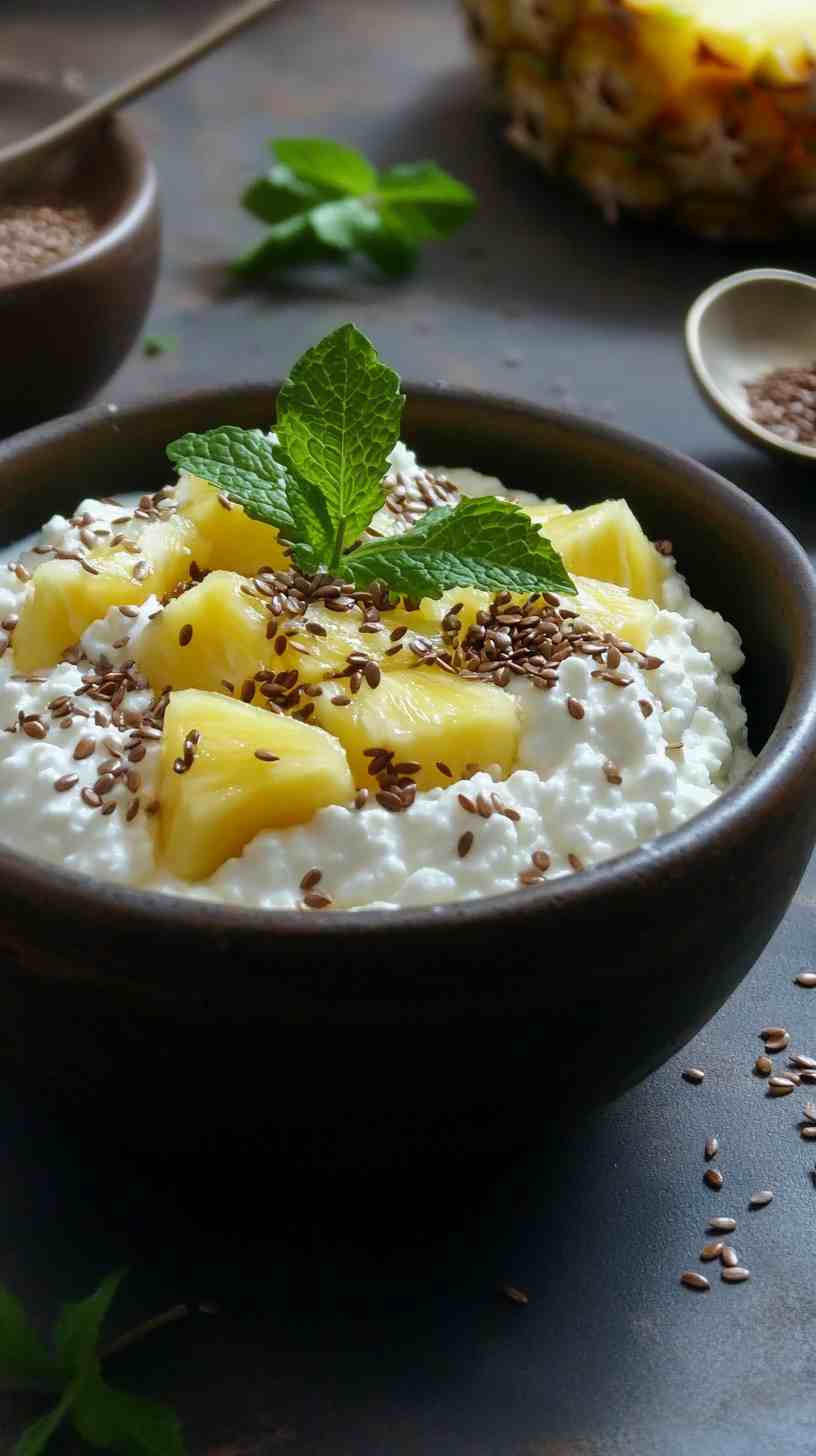 Cottage Cheese & Pineapple Energy Bowl Gym Meal