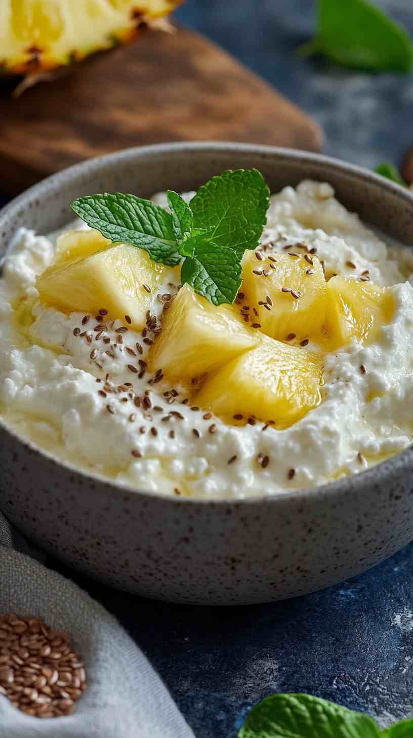 Cottage Cheese & Pineapple Energy Bowl Gym Meal