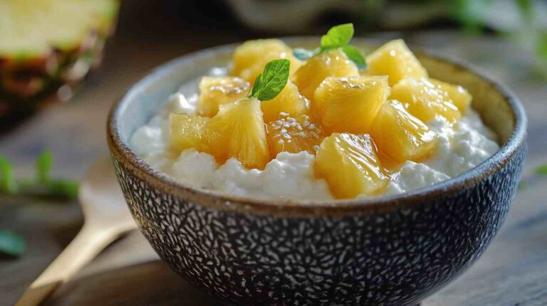 Cottage Cheese & Pineapple Energy Bowl Gym Meal