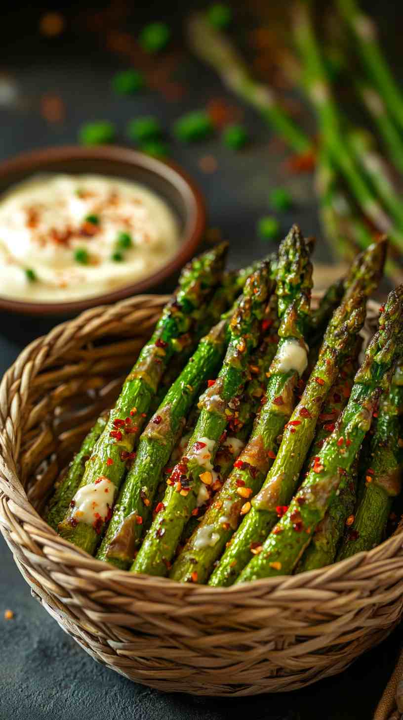 Crispy Air Fryer Asparagus Spears