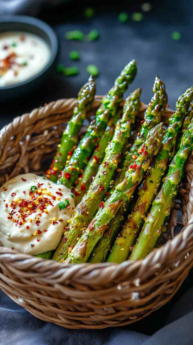 Crispy Air Fryer Asparagus Spears