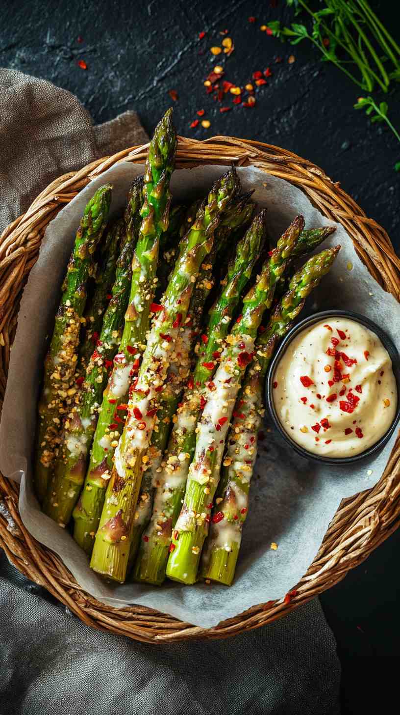 Crispy Air Fryer Asparagus Spears