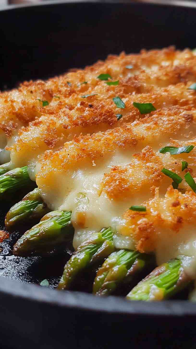Crispy Air Fryer Asparagus with Parmesan Crust