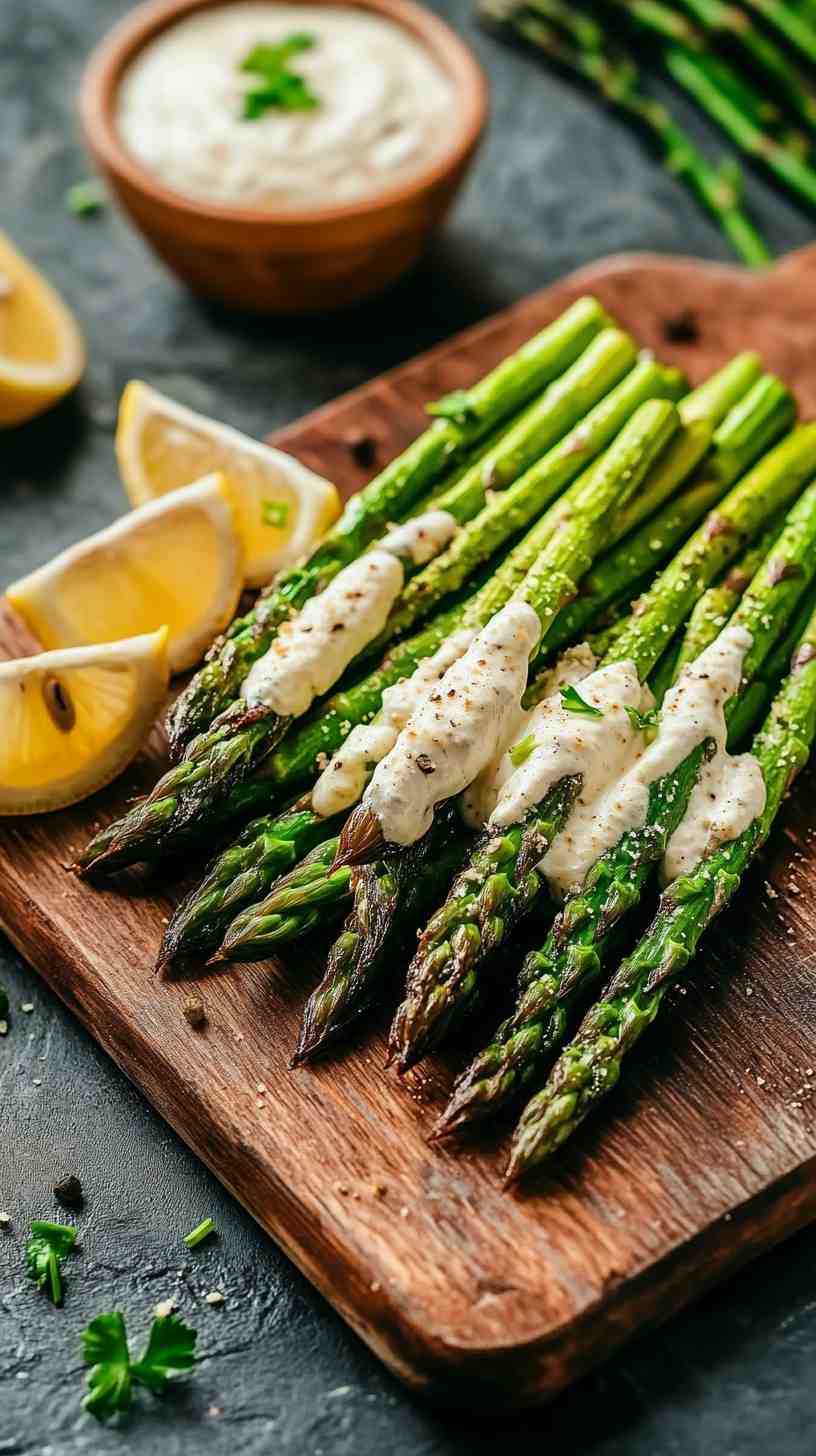 Crispy Air Fryer Asparagus with Parmesan Crust