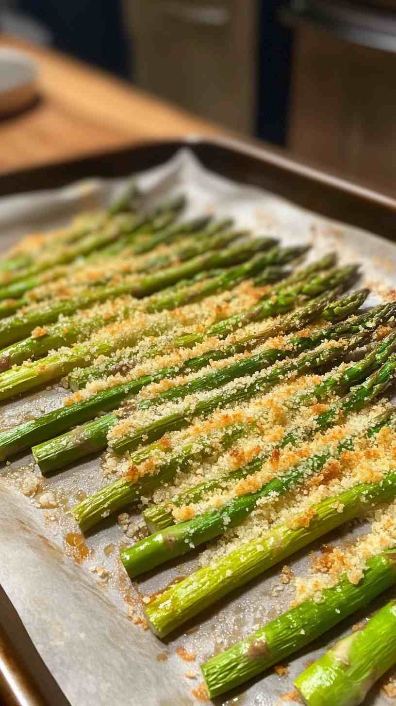Crispy Air Fryer Asparagus with Parmesan Crust