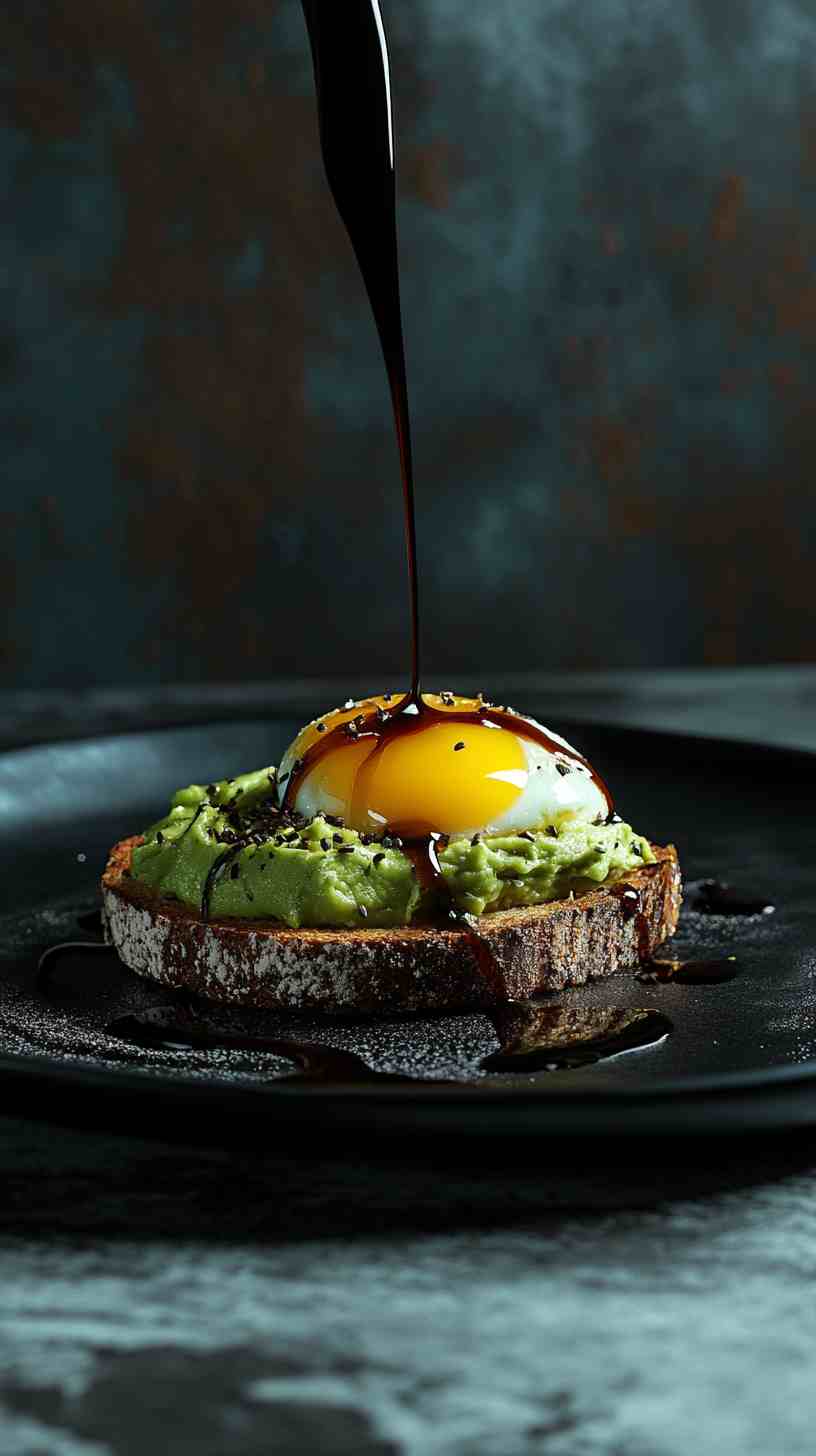 Egg & Avocado Whole Grain Toast Gym Meal