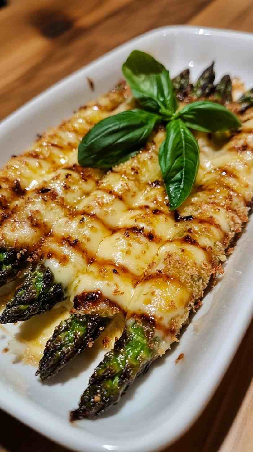 Garlic Parmesan Air Fried Asparagus