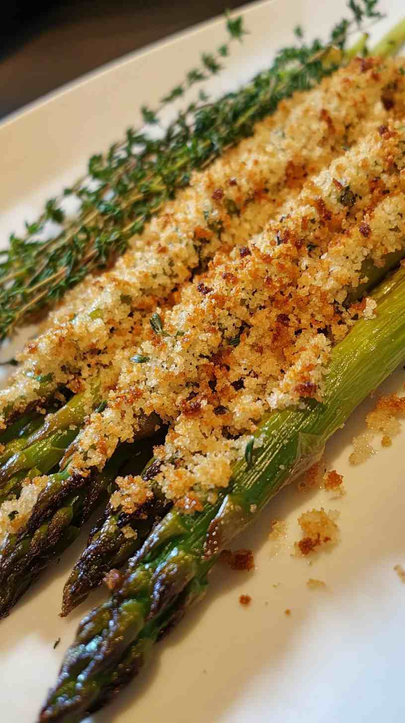 Garlic Parmesan Air Fried Asparagus