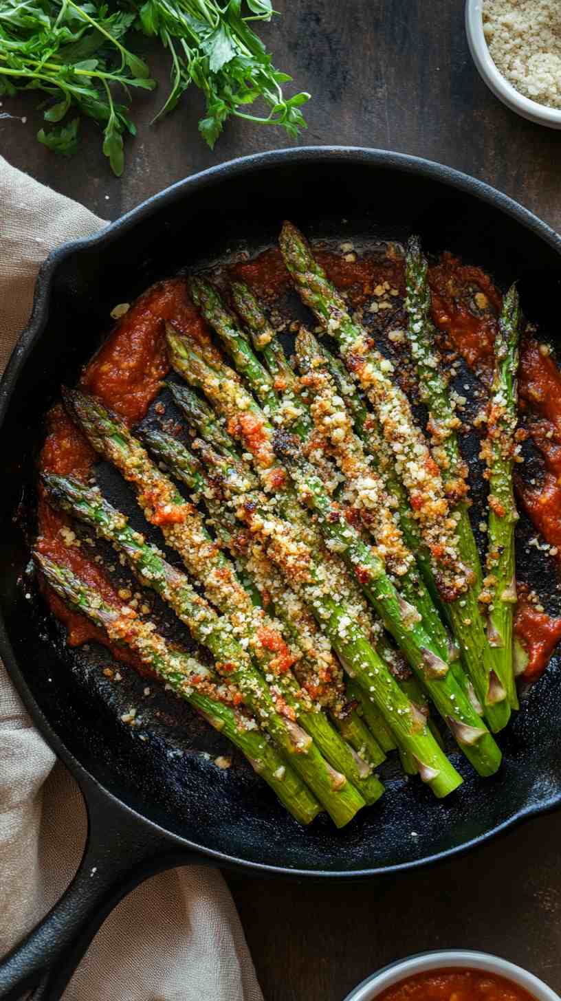 Garlic Parmesan Air Fried Asparagus