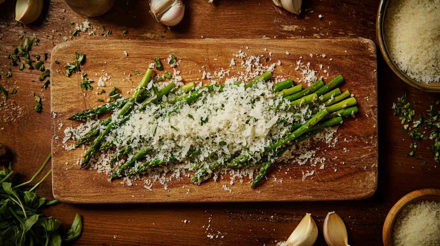 Garlic Parmesan Air Fried Asparagus