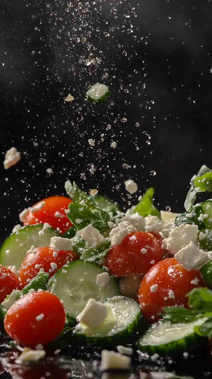 Greek Salad with Grilled Chicken and Feta