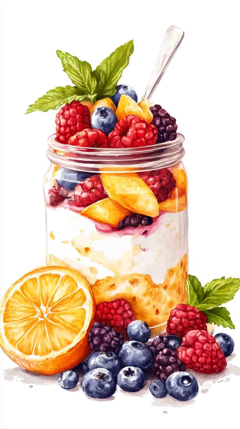 Greek Yogurt Parfait with Berries