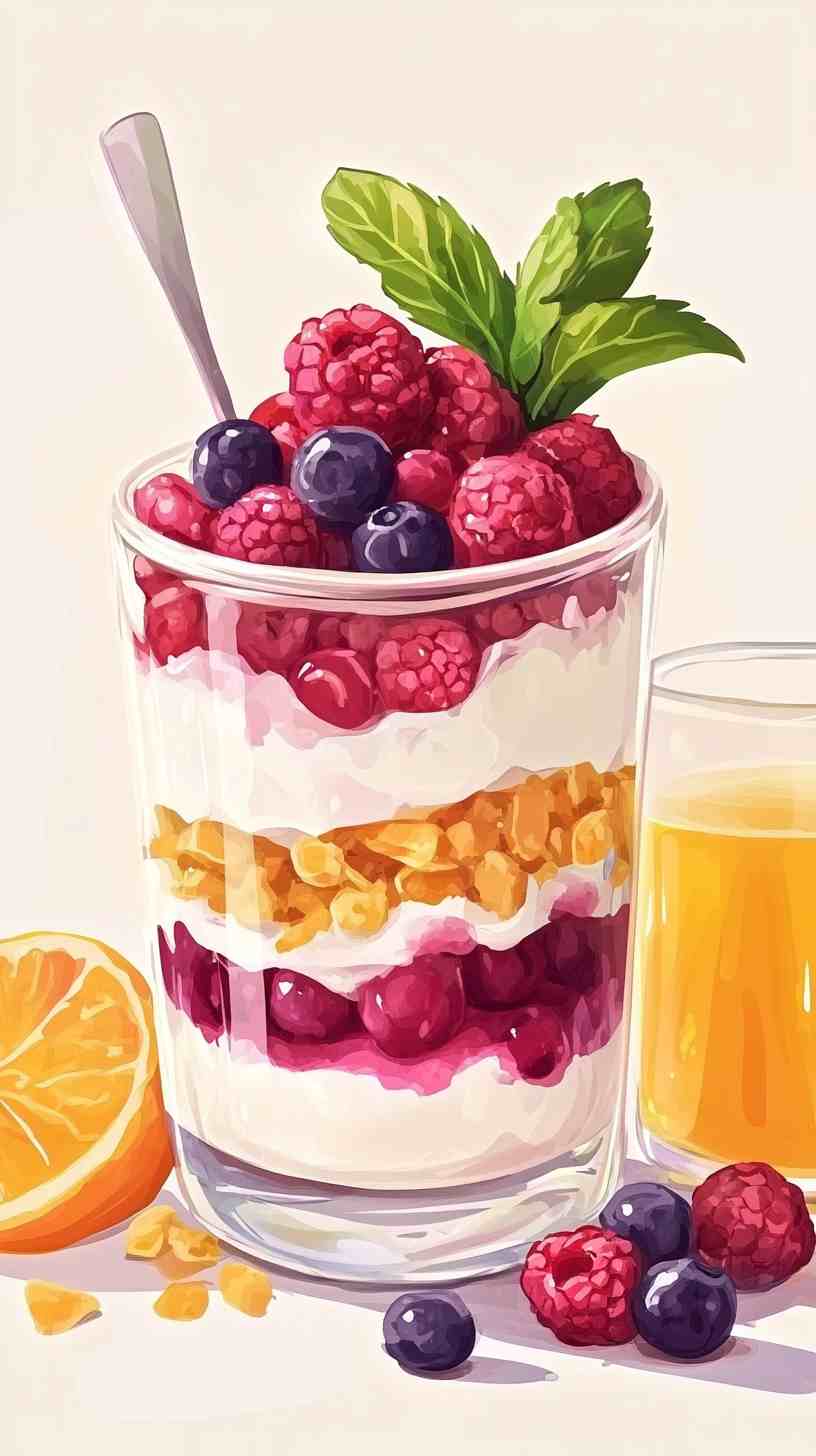 Greek Yogurt Parfait with Berries