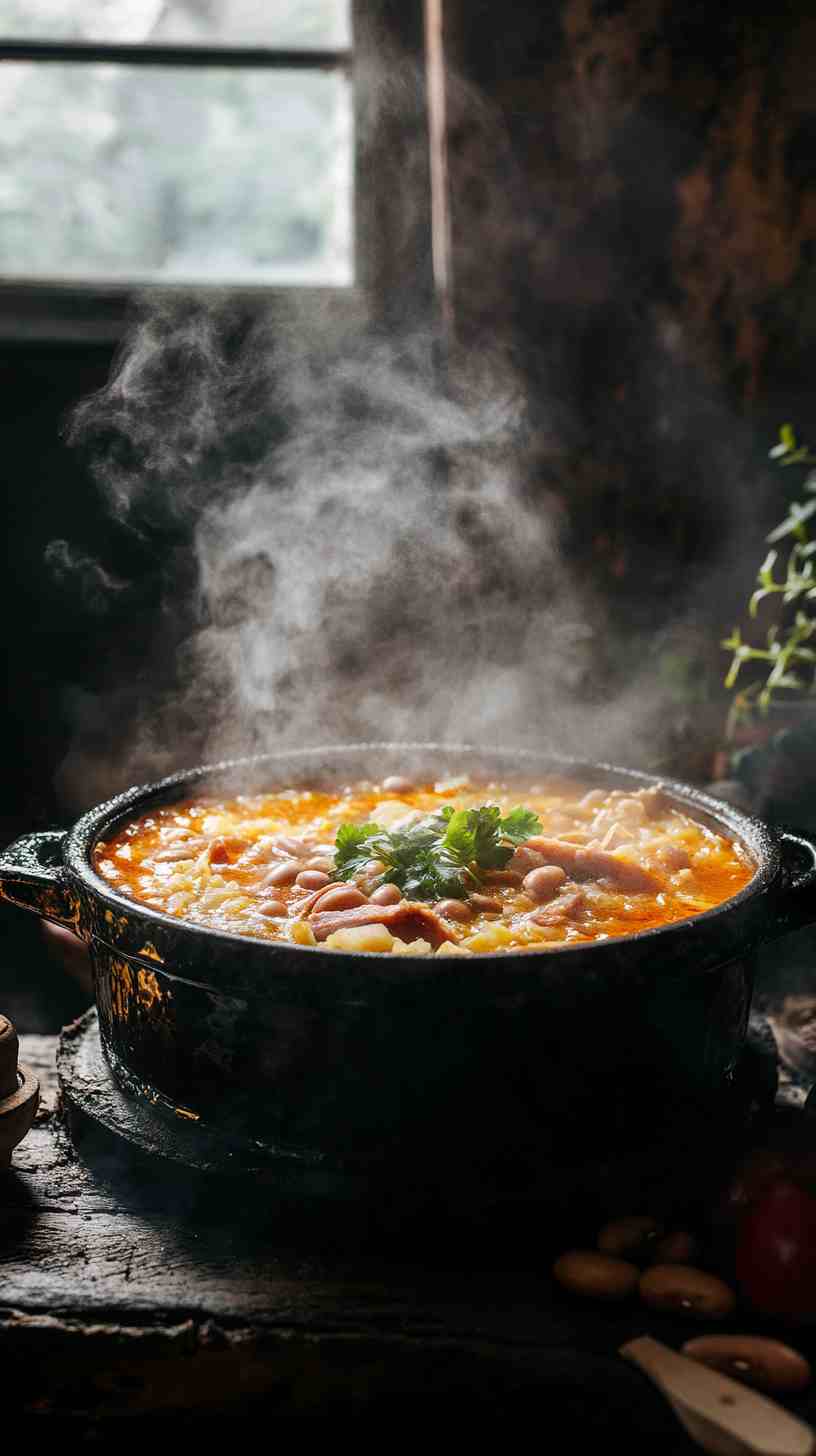 Hearty Crock Pot Bean and Ham Soup