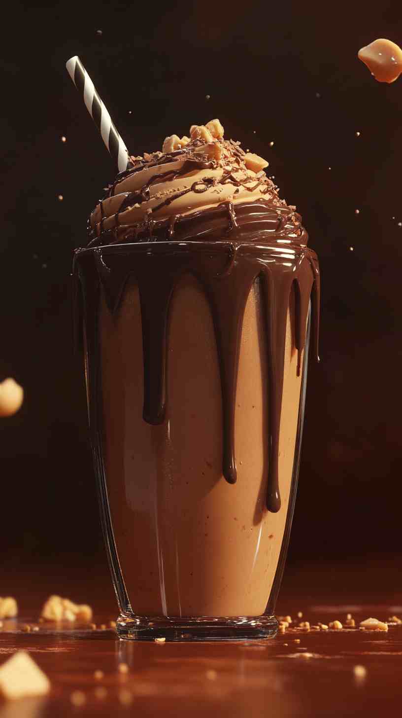 High-Protein Chocolate Recovery Shake Gym Meal
