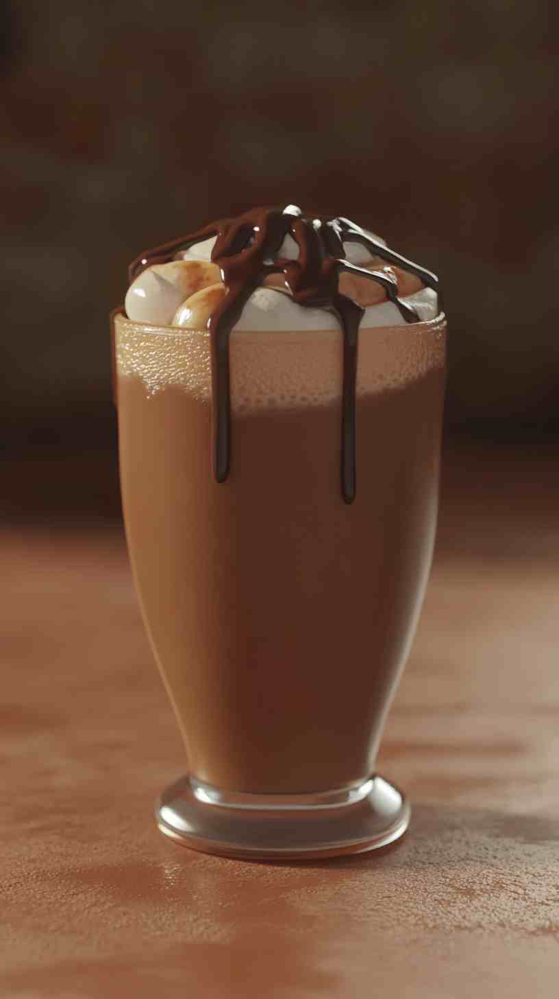 High-Protein Chocolate Recovery Shake Gym Meal