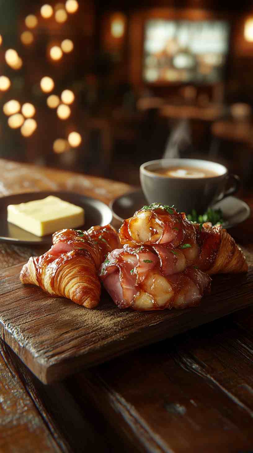 Honey-Glazed Ham Croissants