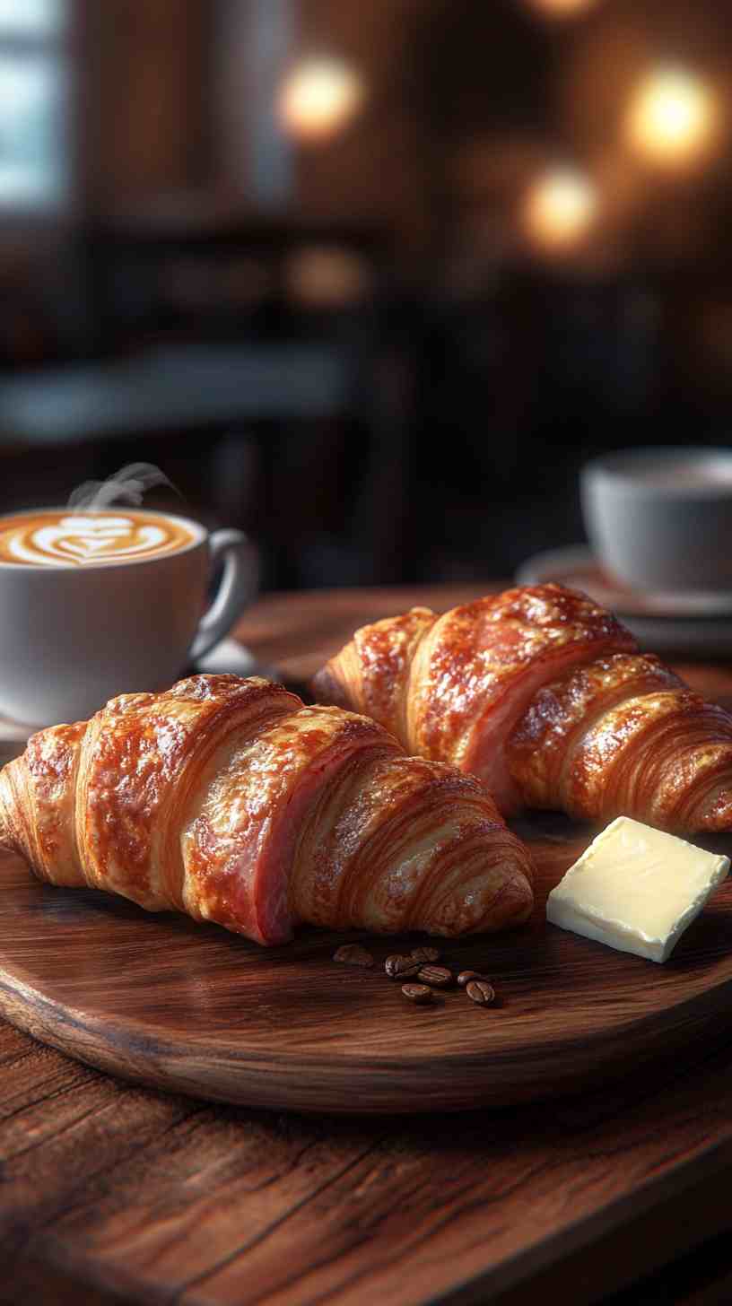 Honey-Glazed Ham Croissants