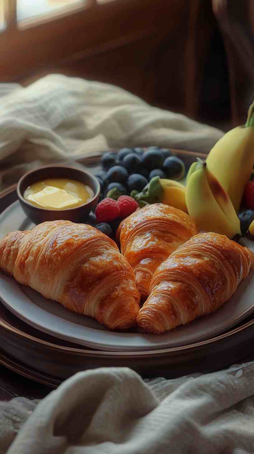 Honey-Glazed Ham Croissants