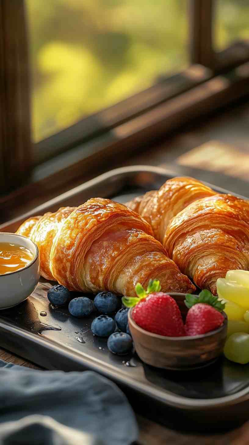 Honey-Glazed Ham Croissants