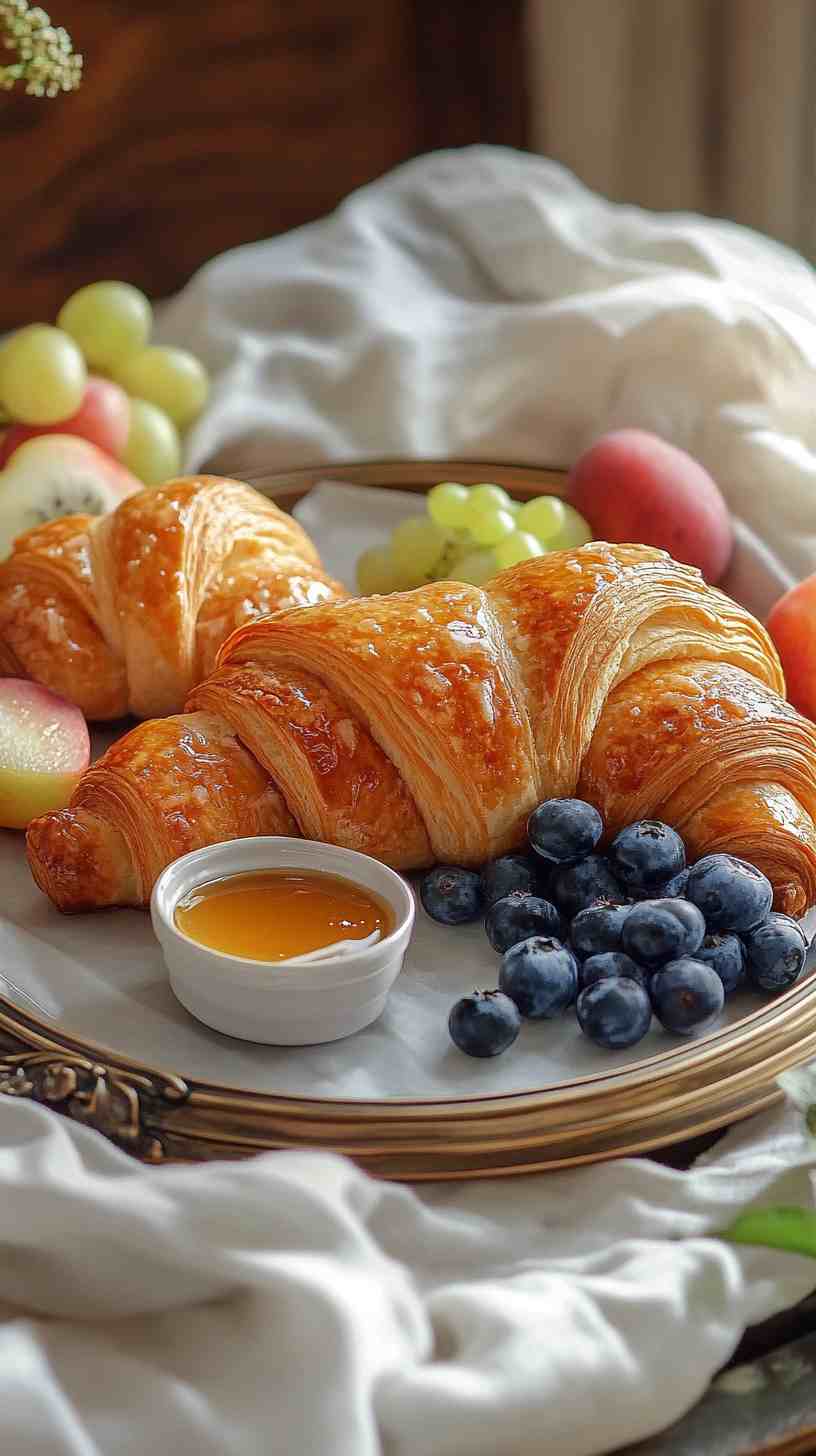 Honey-Glazed Ham Croissants