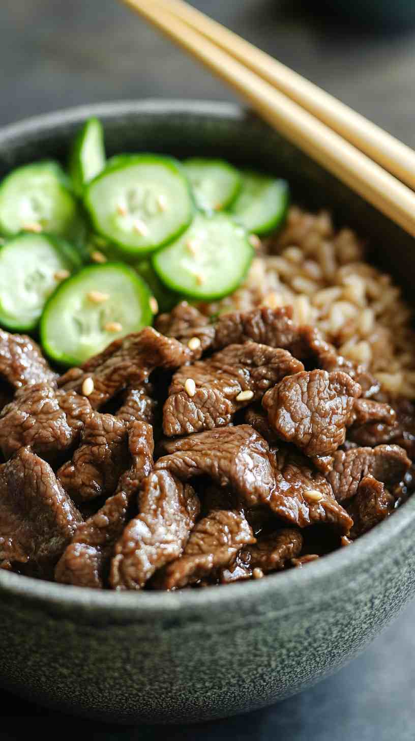 Lean Beef & Brown Rice Stir-Fry Gym Meal