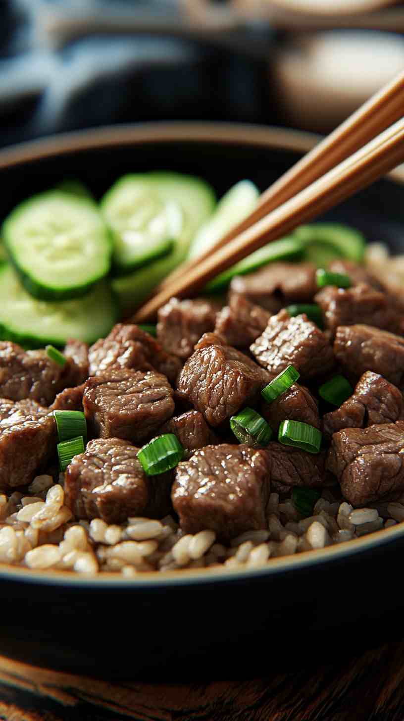 Lean Beef & Brown Rice Stir-Fry Gym Meal