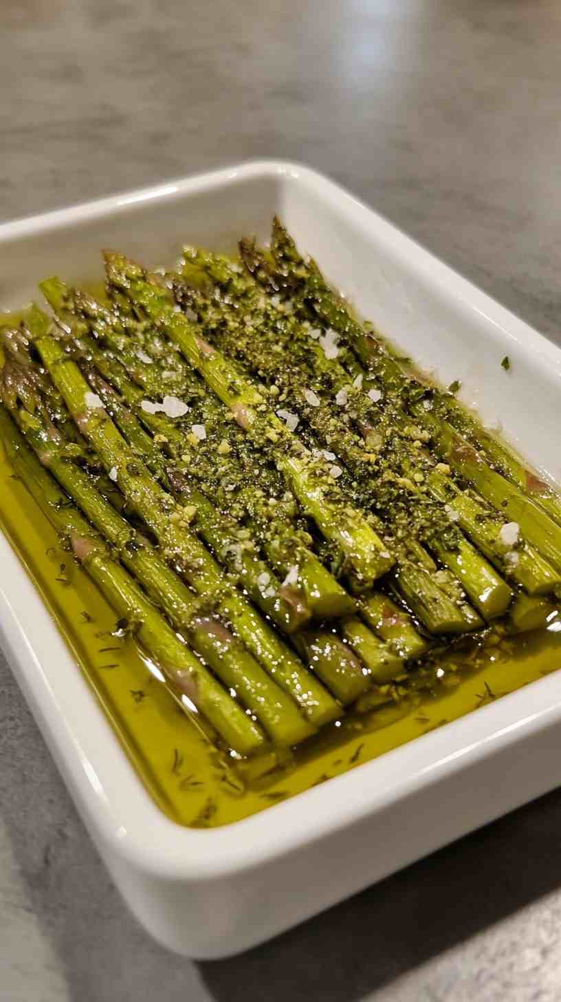 Lemon Garlic Air Fryer Asparagus Spears