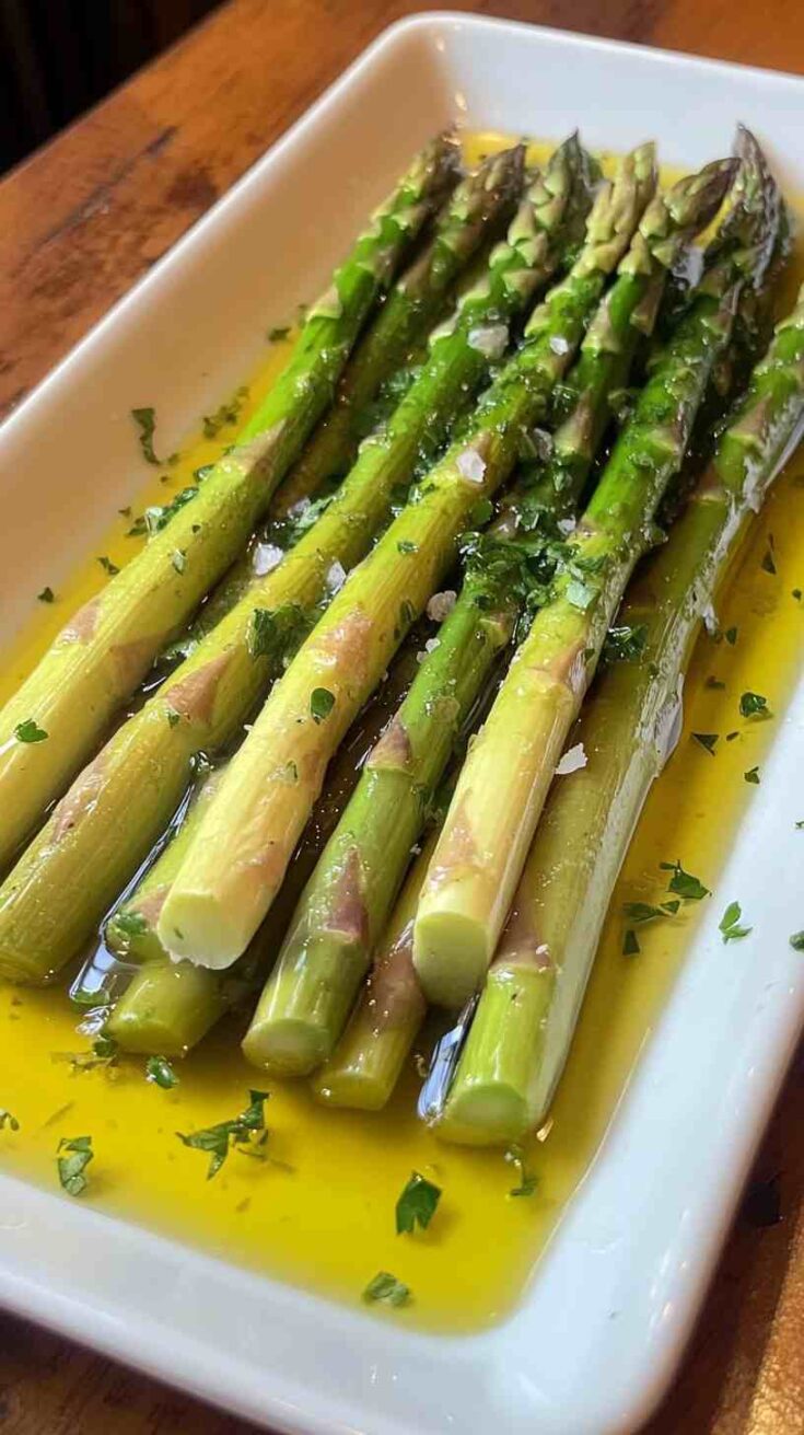 Lemon Garlic Air Fryer Asparagus Spears
