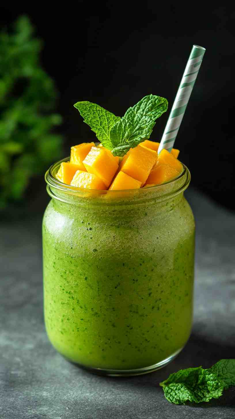 Mango Green Detox Smoothie