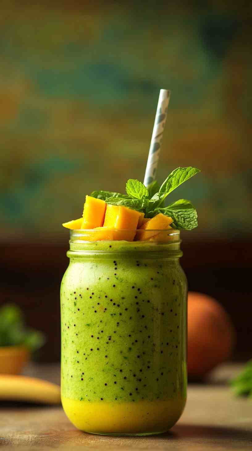 Mango Green Detox Smoothie
