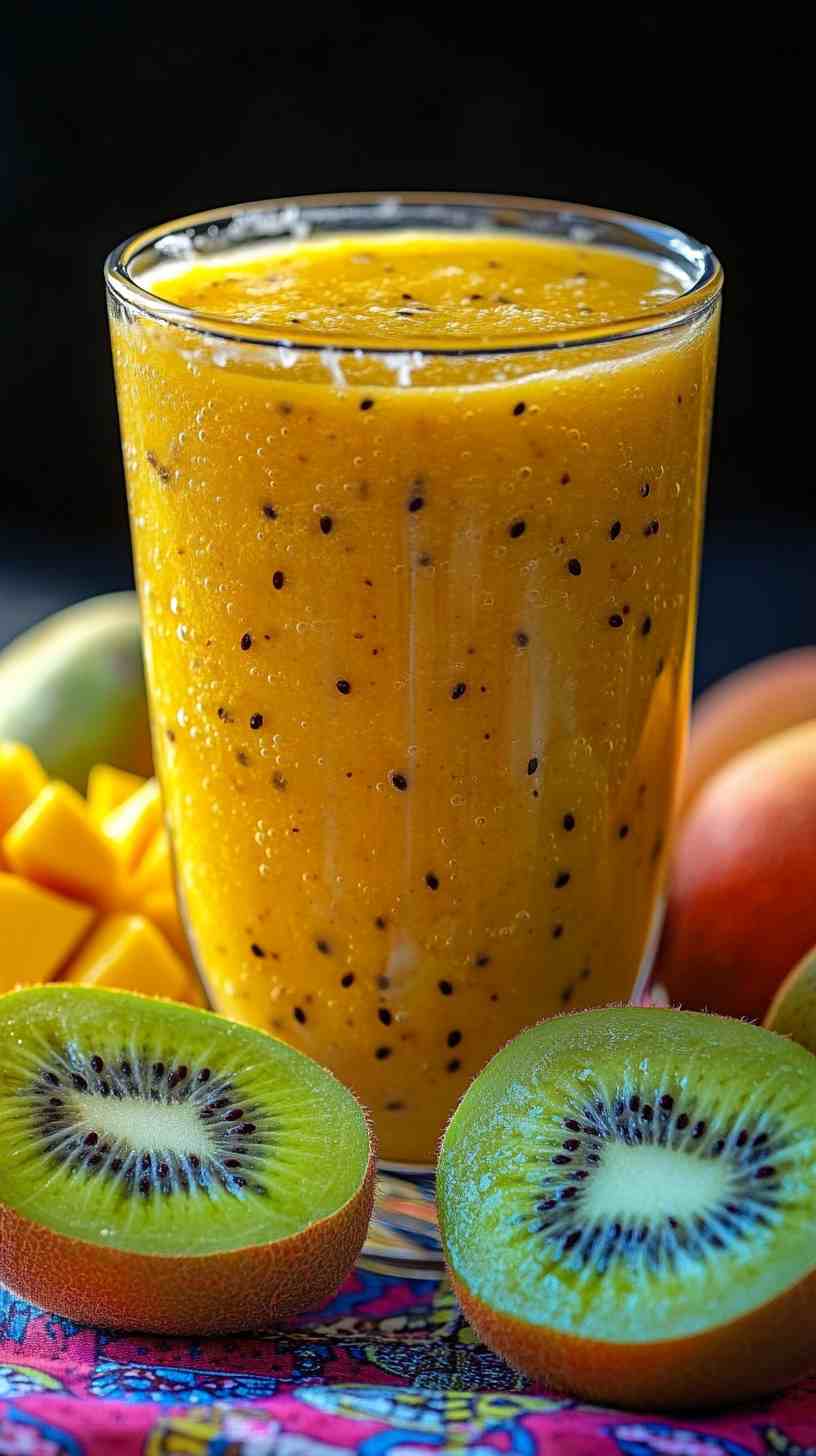 Mango Kiwi Boost Smoothie