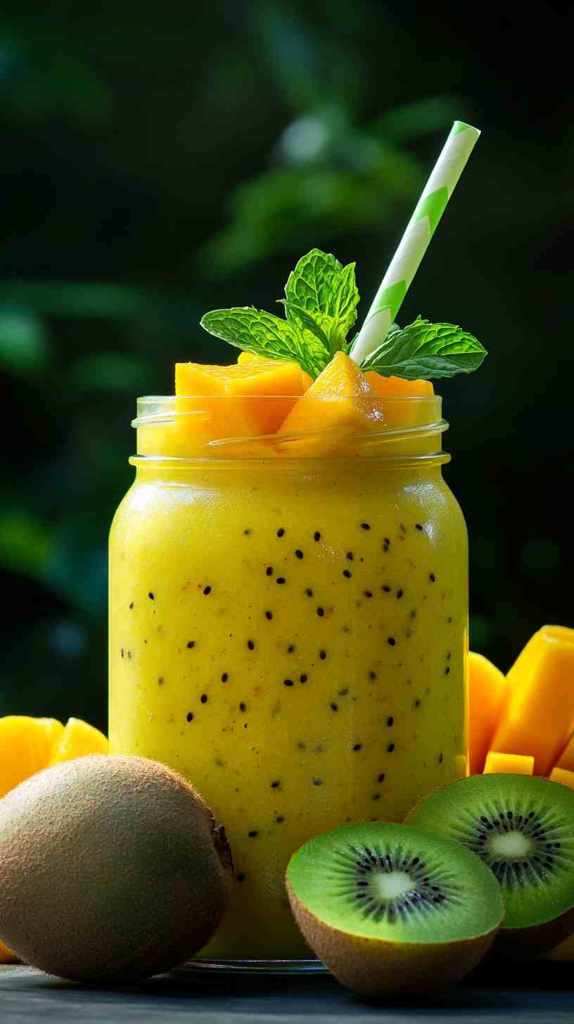 Mango Kiwi Boost Smoothie